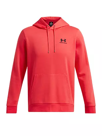 UNDER ARMOUR | Felpa con cappuccio da uomo UA Essential Fleece | rot